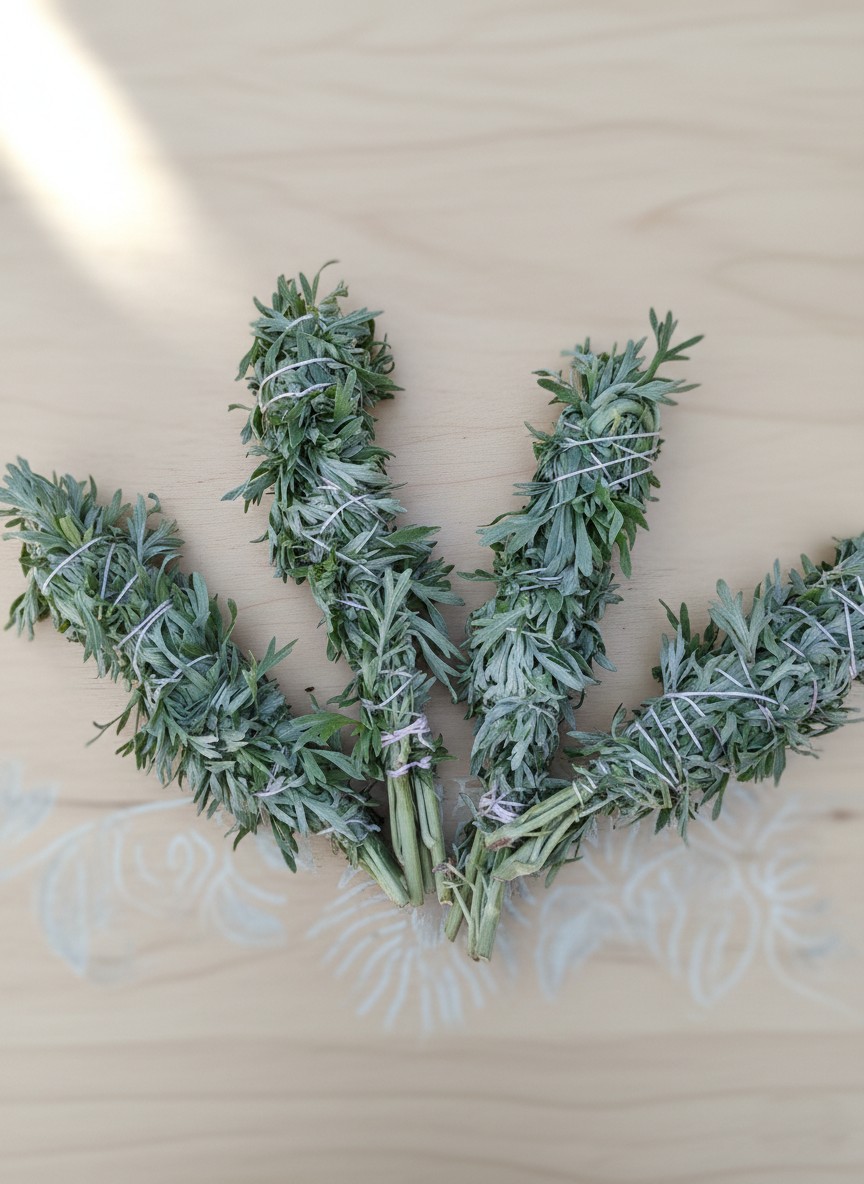 Wormwood (Artemisia absinthium) Incense Bundles