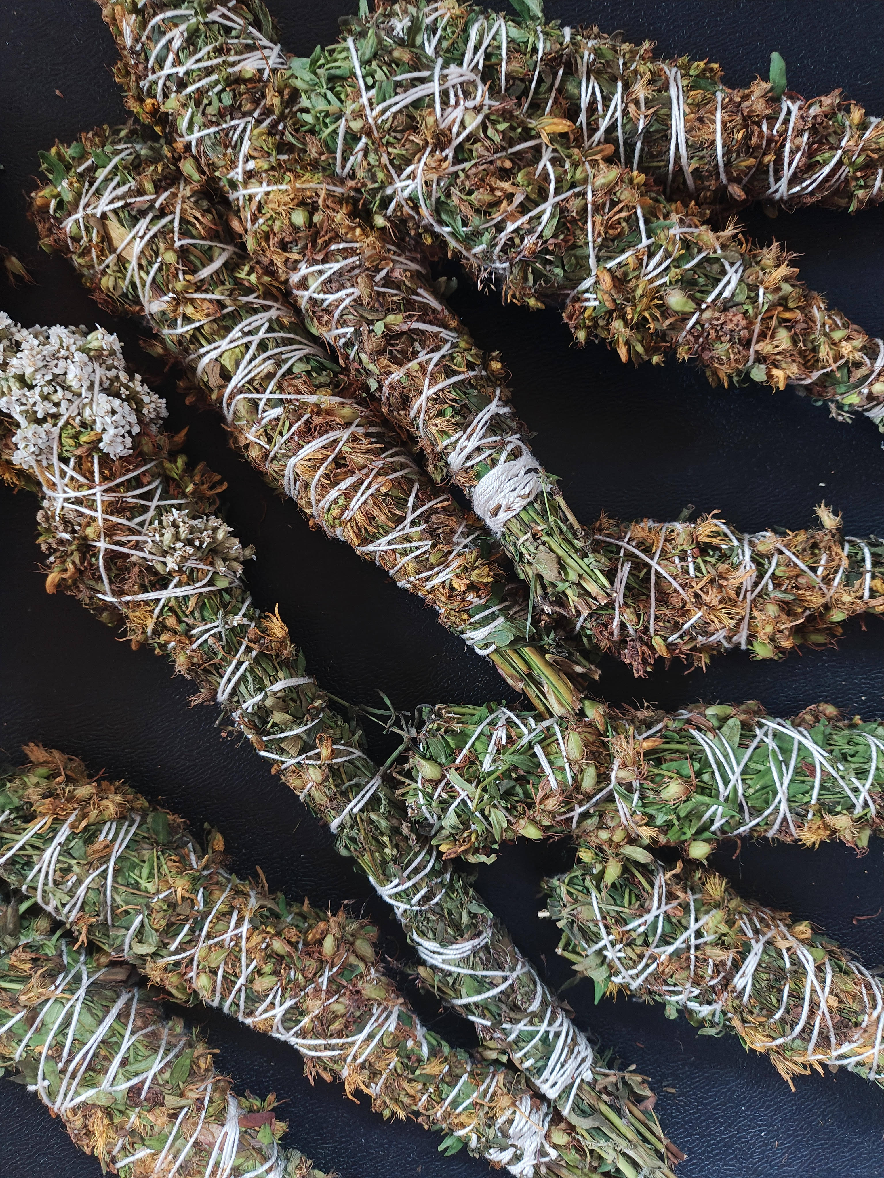 Hand-tied St. John's Wort Incense Bundles