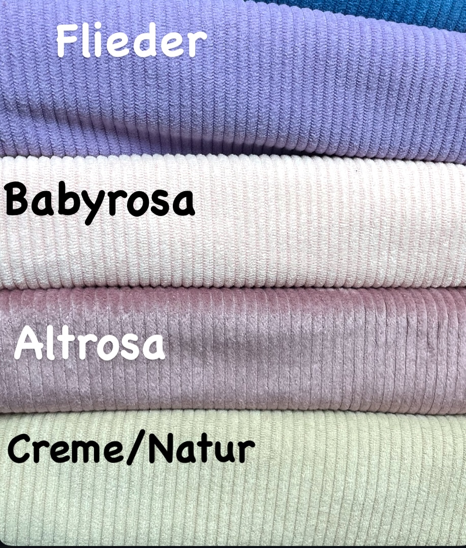 Breitcord Stretch Baggy mit Patch 