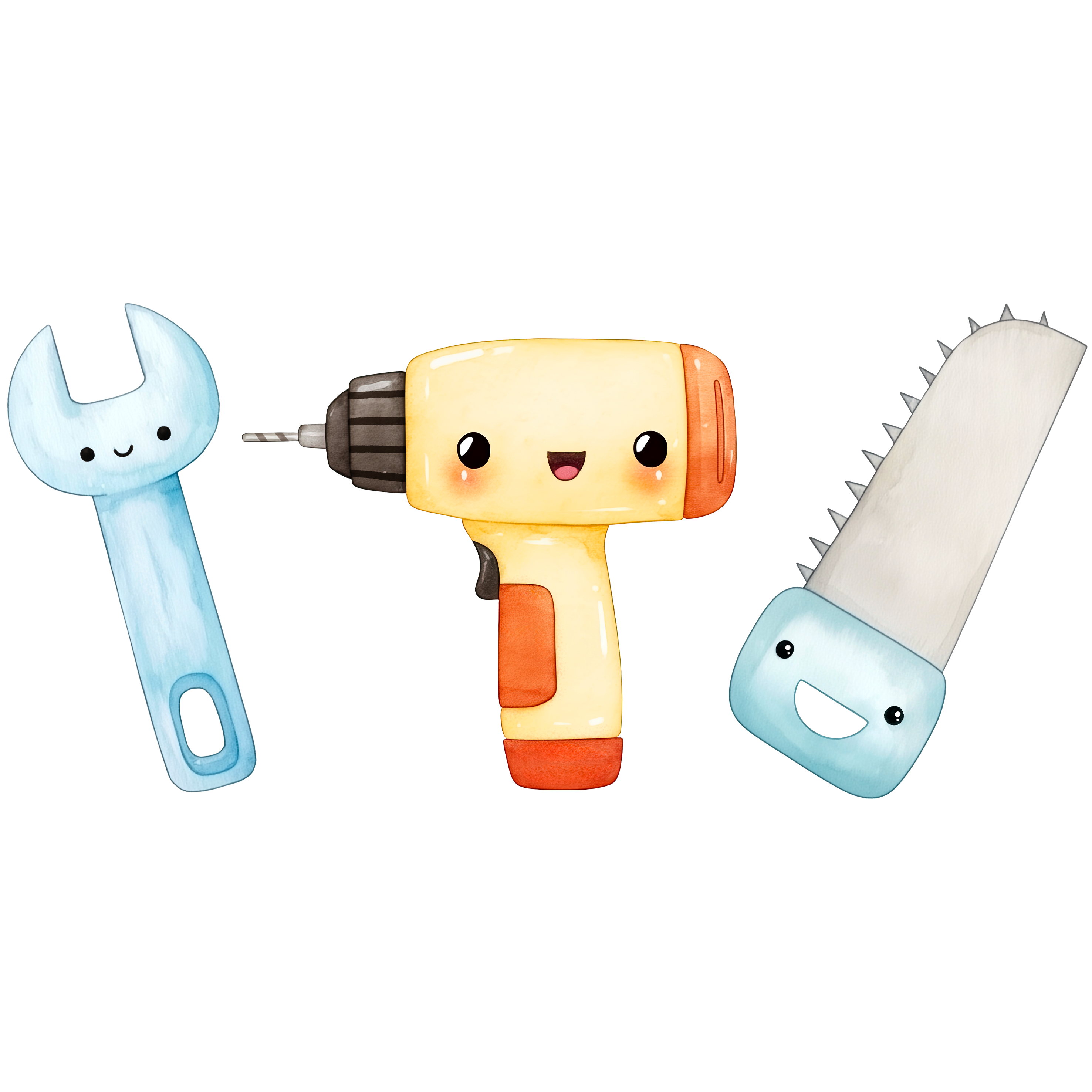 Bügelbild kleiner Handwerker nr 1  10x5cm