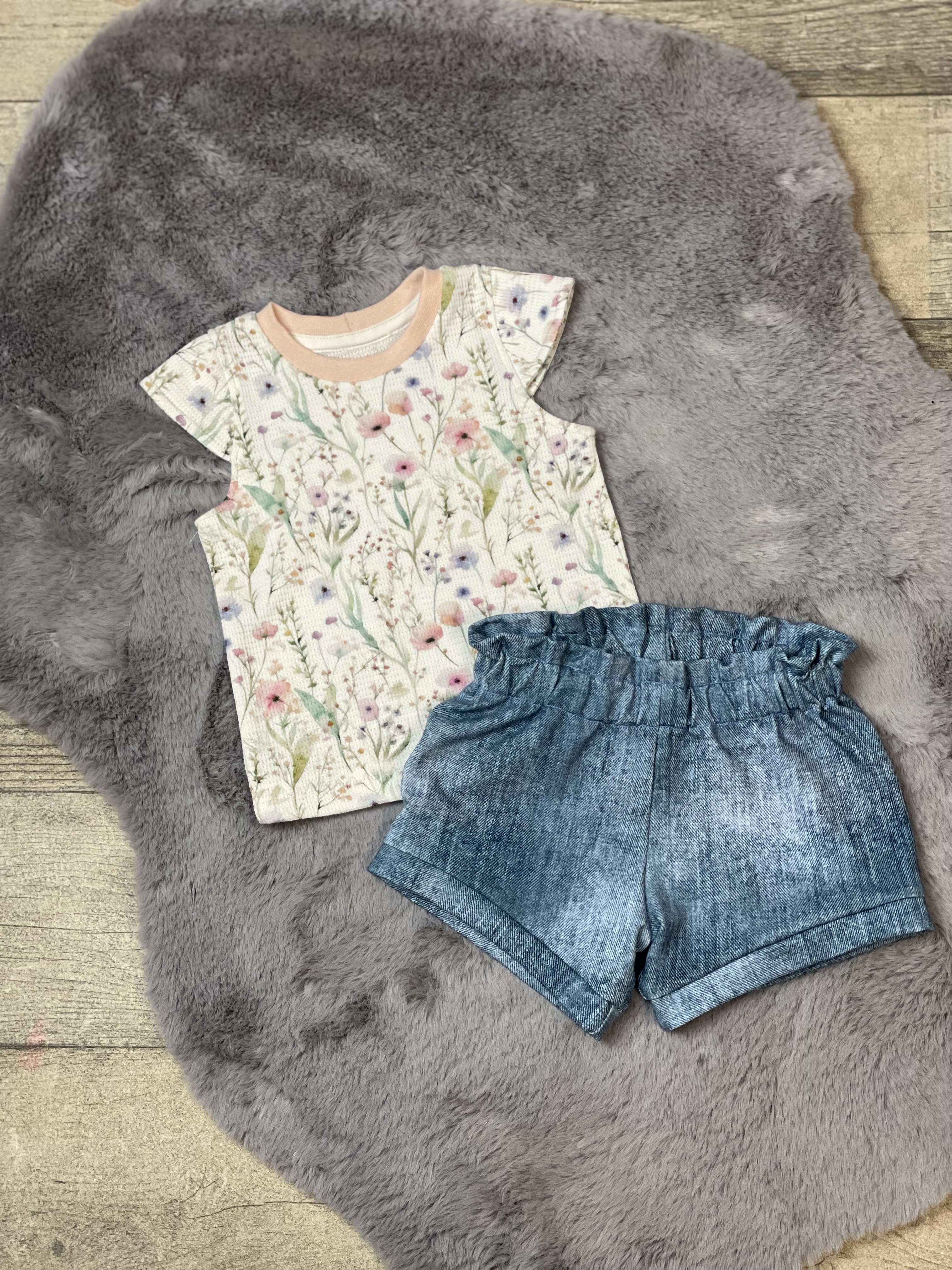 Kurze Paperbag Shorts Sunny 