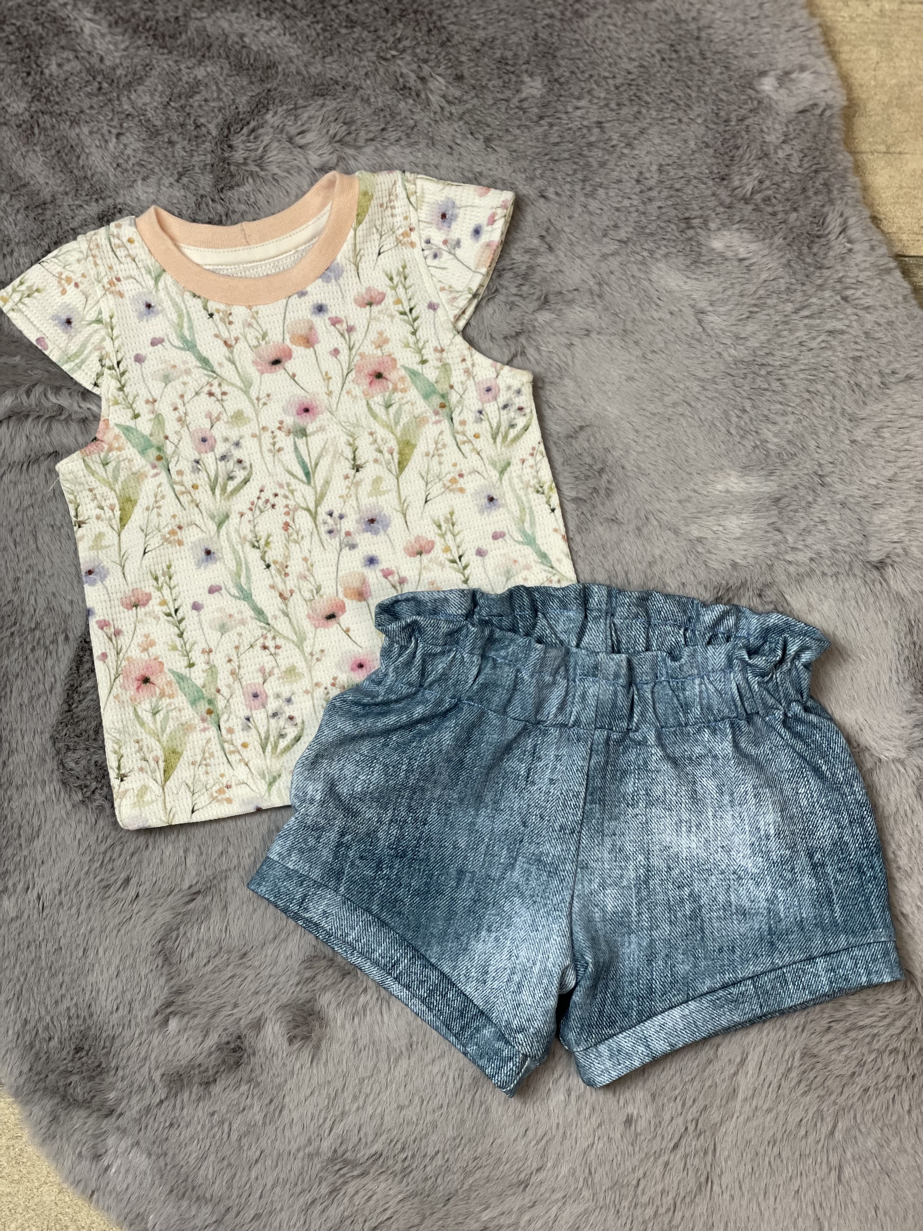 Kurze Paperbag Shorts Sunny 