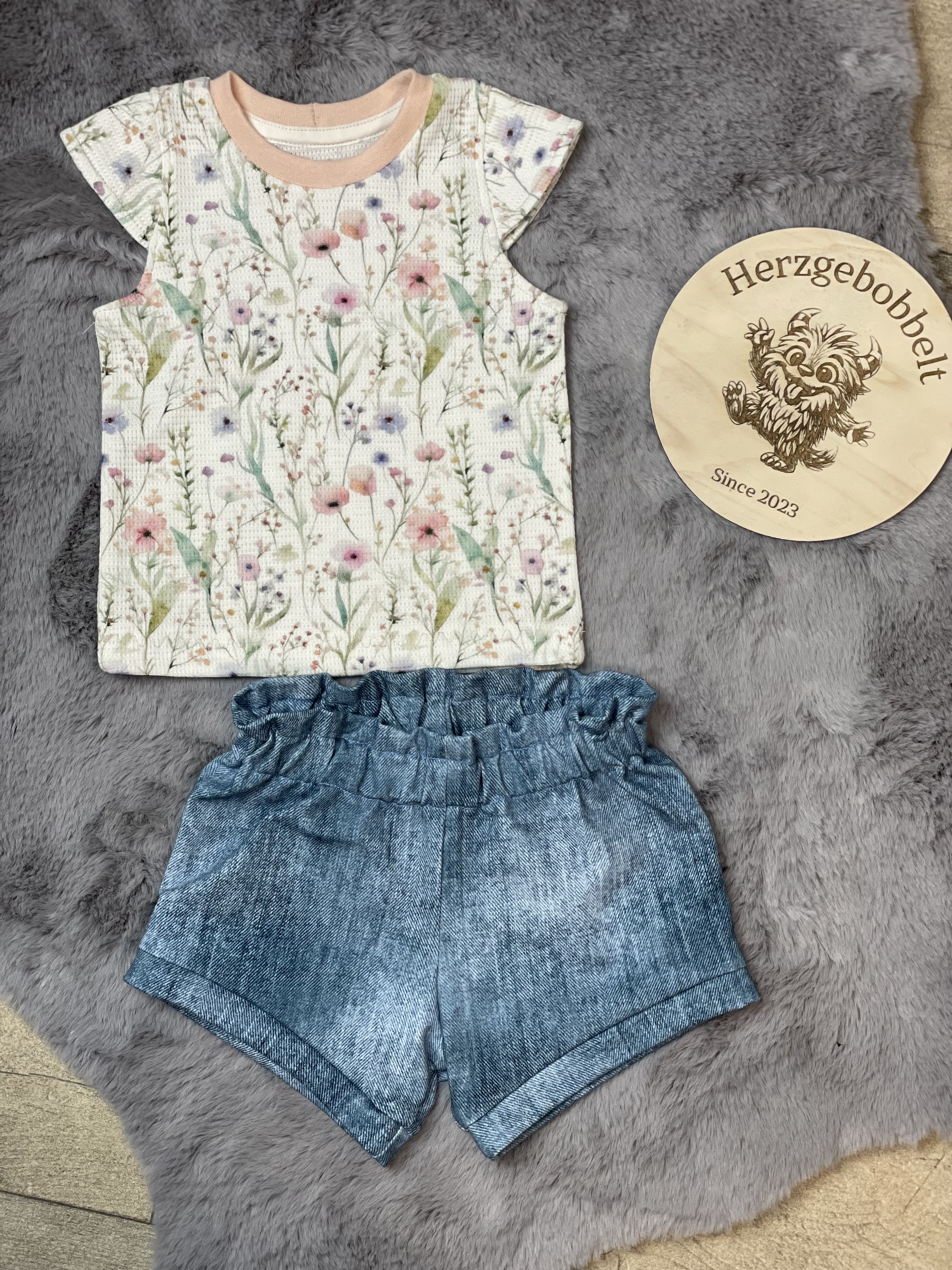 Kurze Paperbag Shorts Sunny 