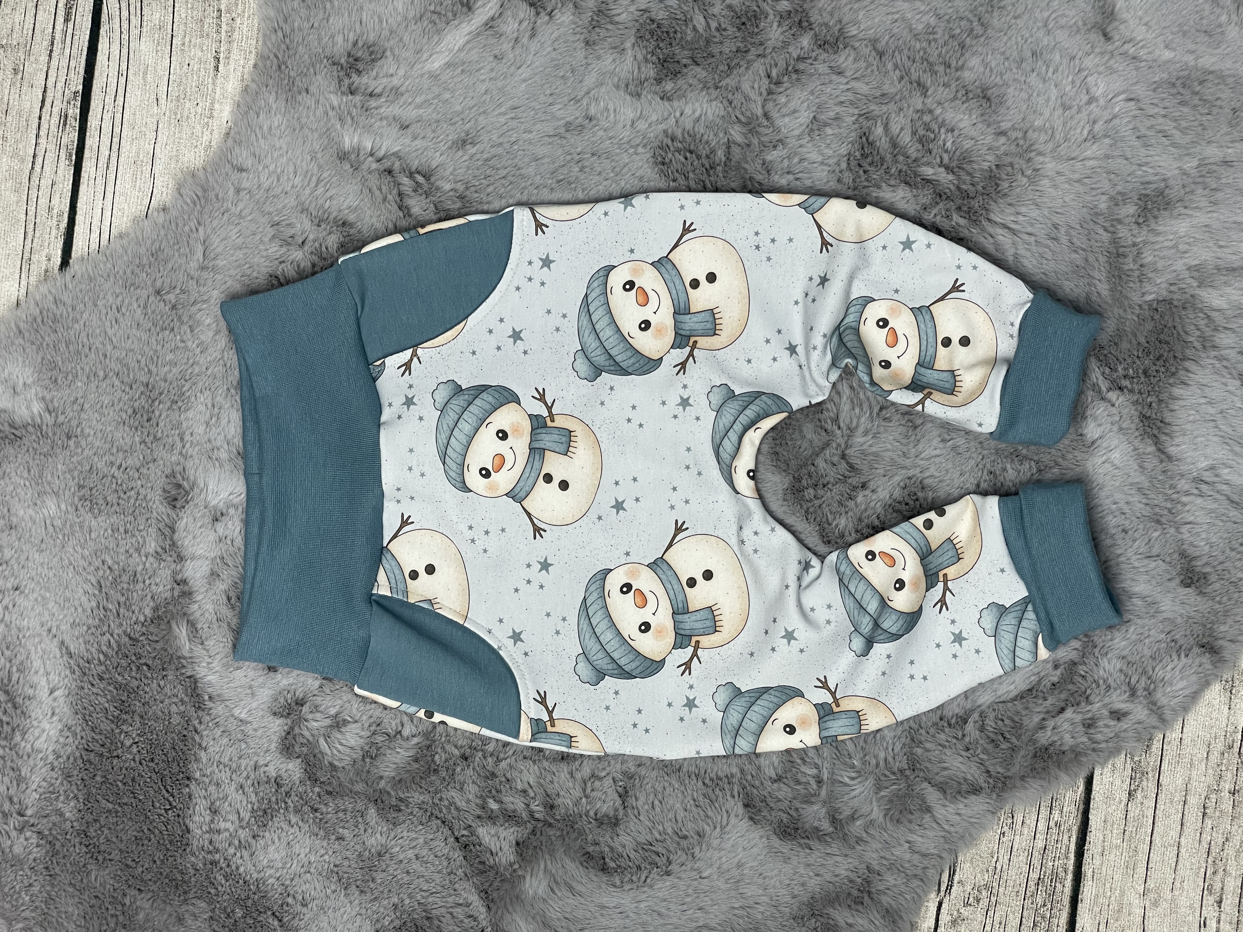 Pumphose Mayla mit Schneemännern (Weihnachten)