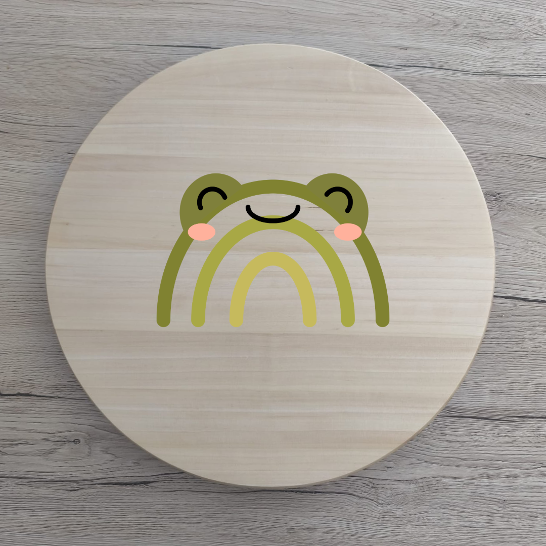 Bügelbild Regenbogenfrosch