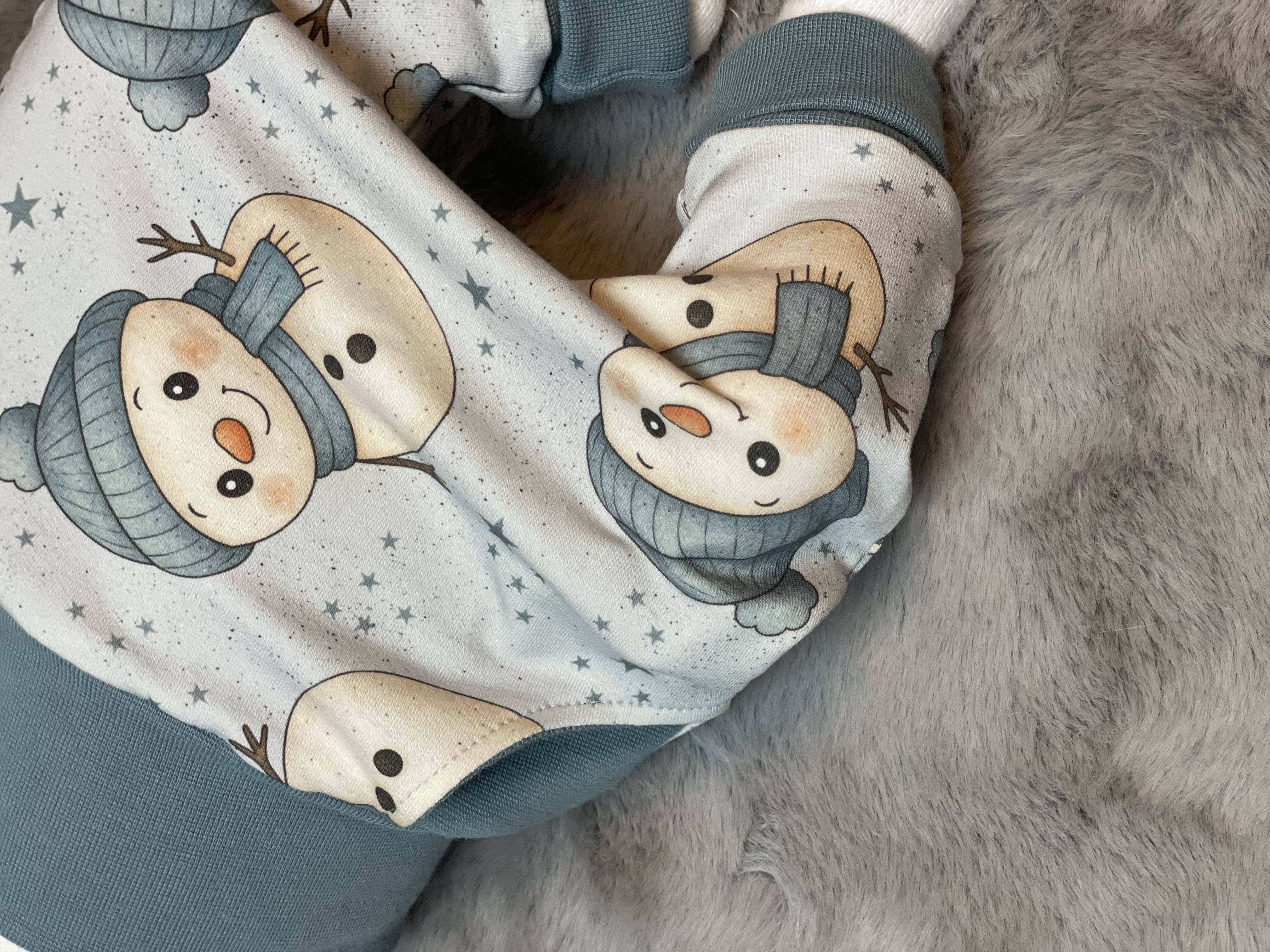 Pumphose Mayla mit Schneemännern (Weihnachten)