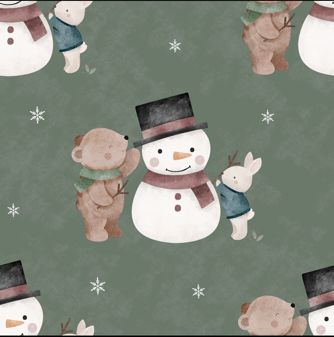 Vorbestellung Schneemann & Friends Olive