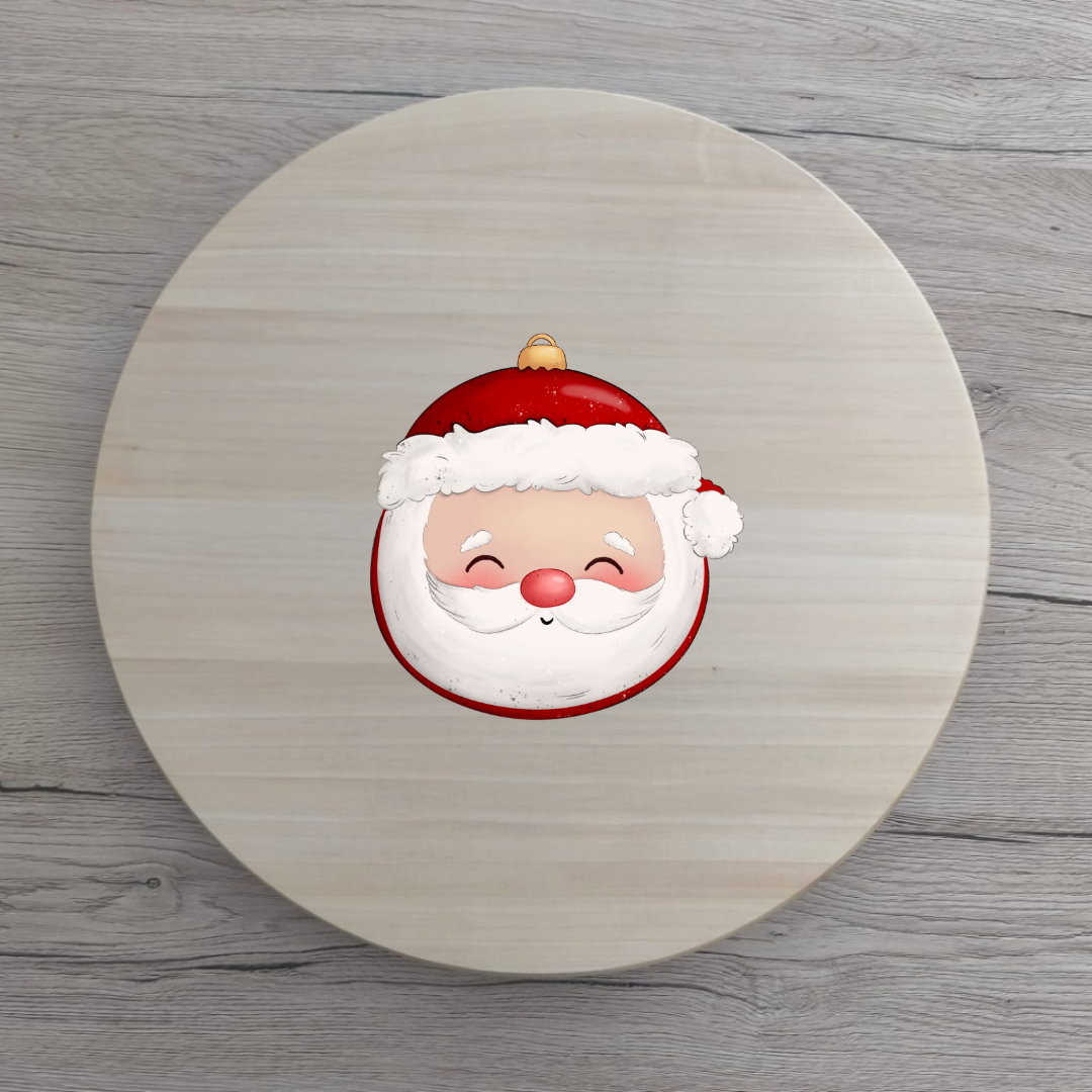 Vorbestellung Weihnachtskugel Nikolaus Bügelbild