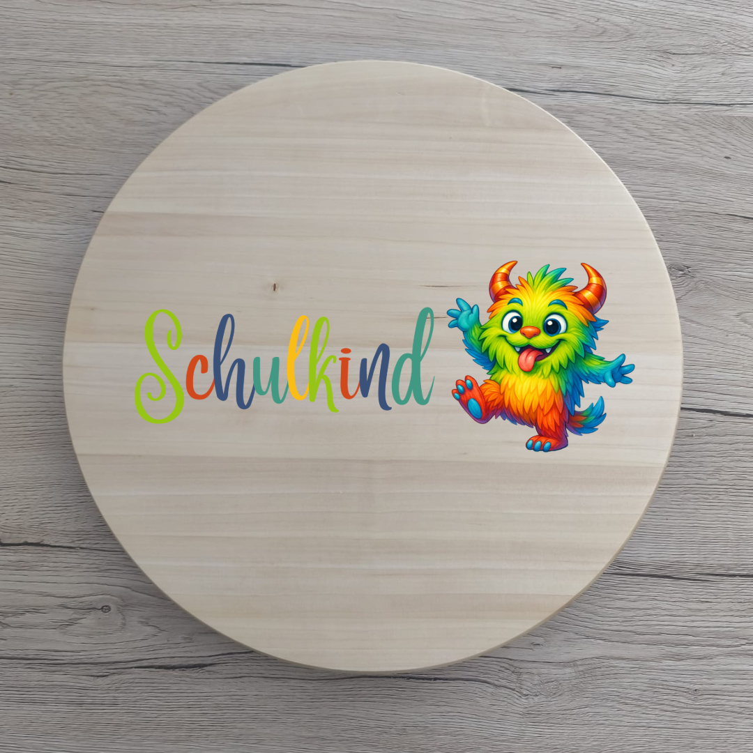 Bügelbild Schulkind 
