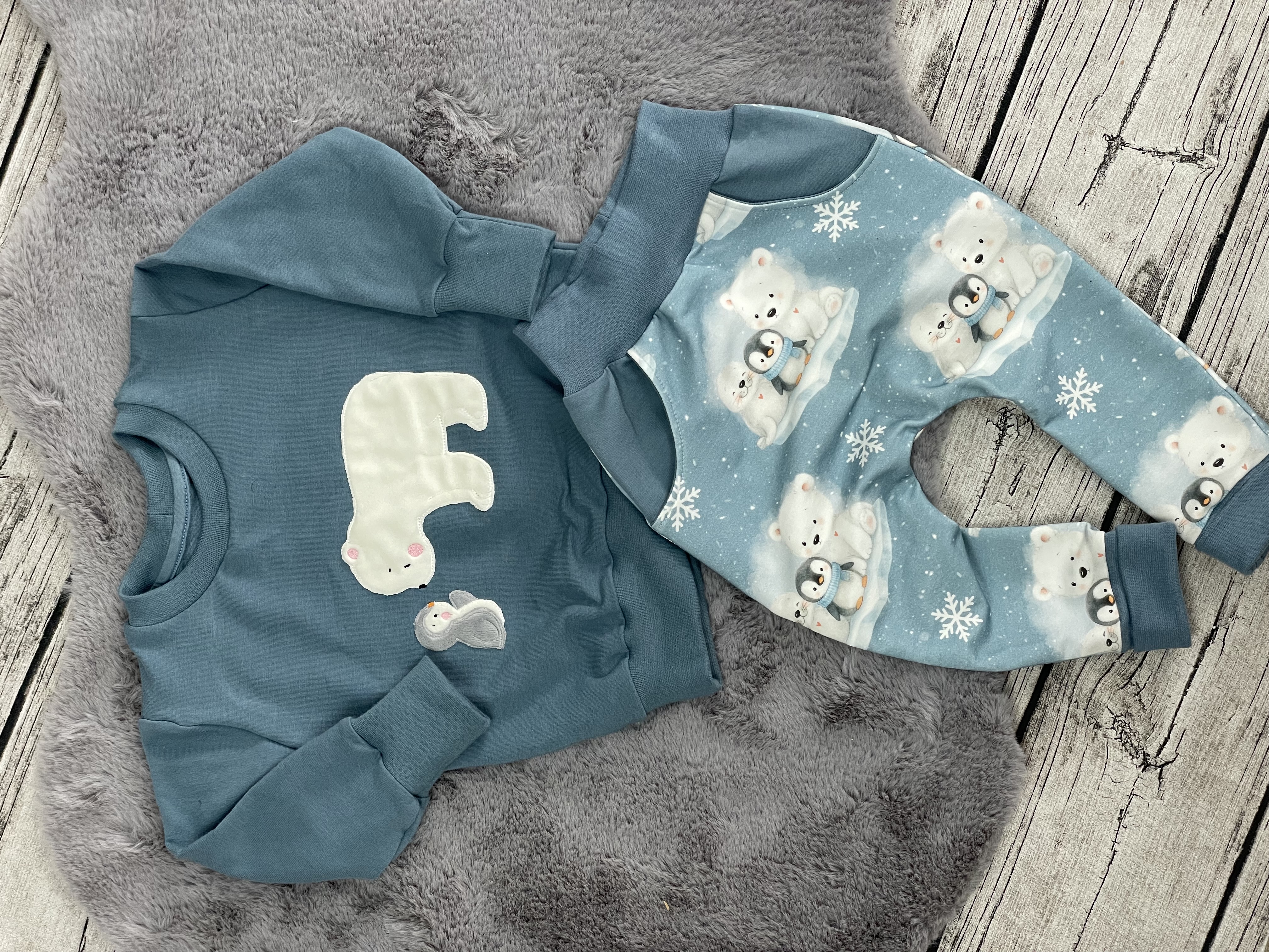 Set „Malu“ Pumphose Mayla und bestickter Oversize Sweater