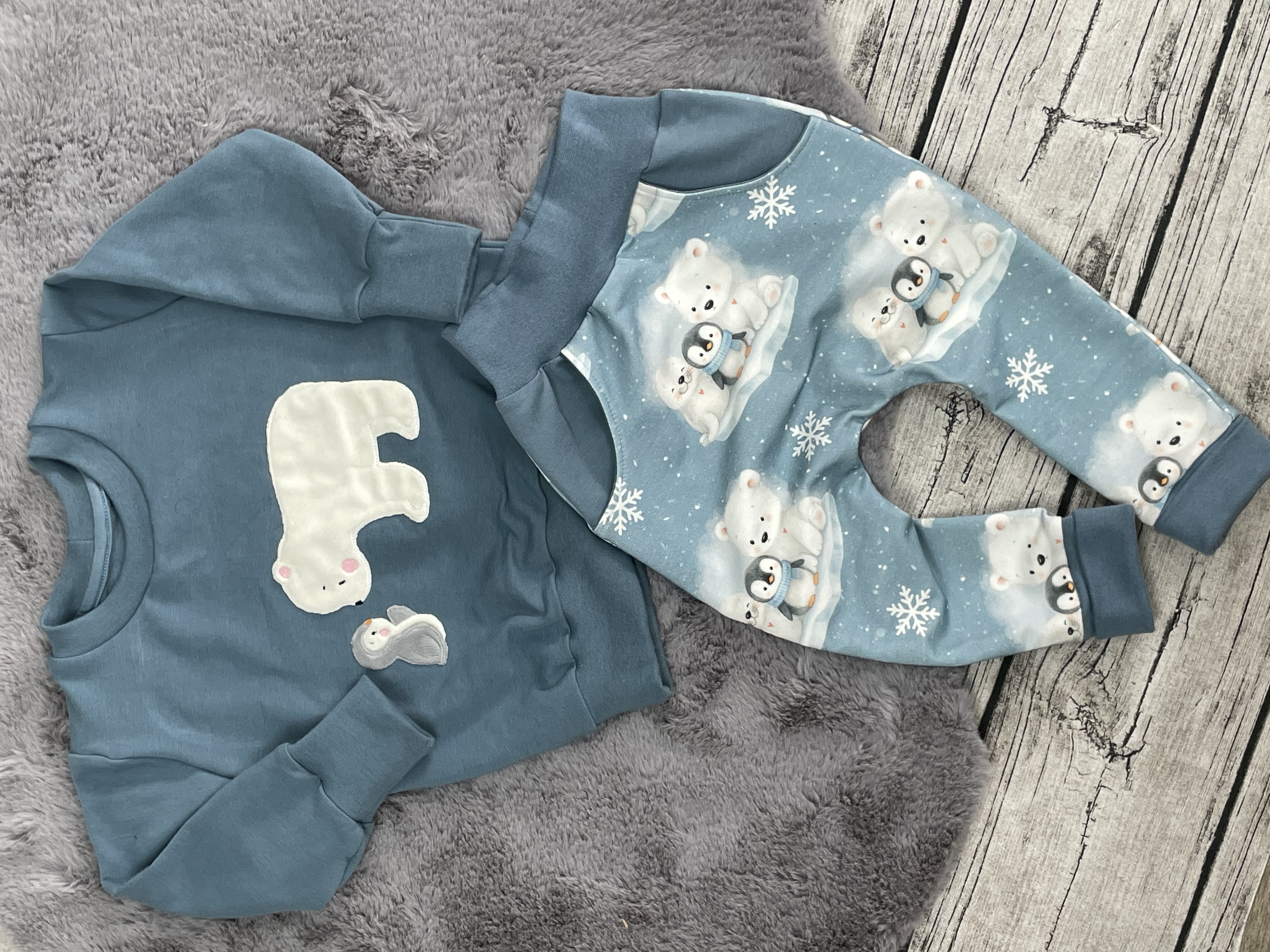 Set „Malu“ Pumphose Mayla und bestickter Oversize Sweater 