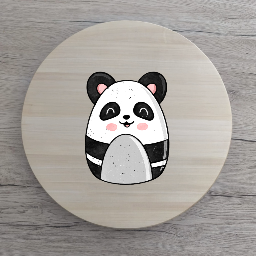 Vorbestellung Katzengold Flauschis Panda Bügelbild