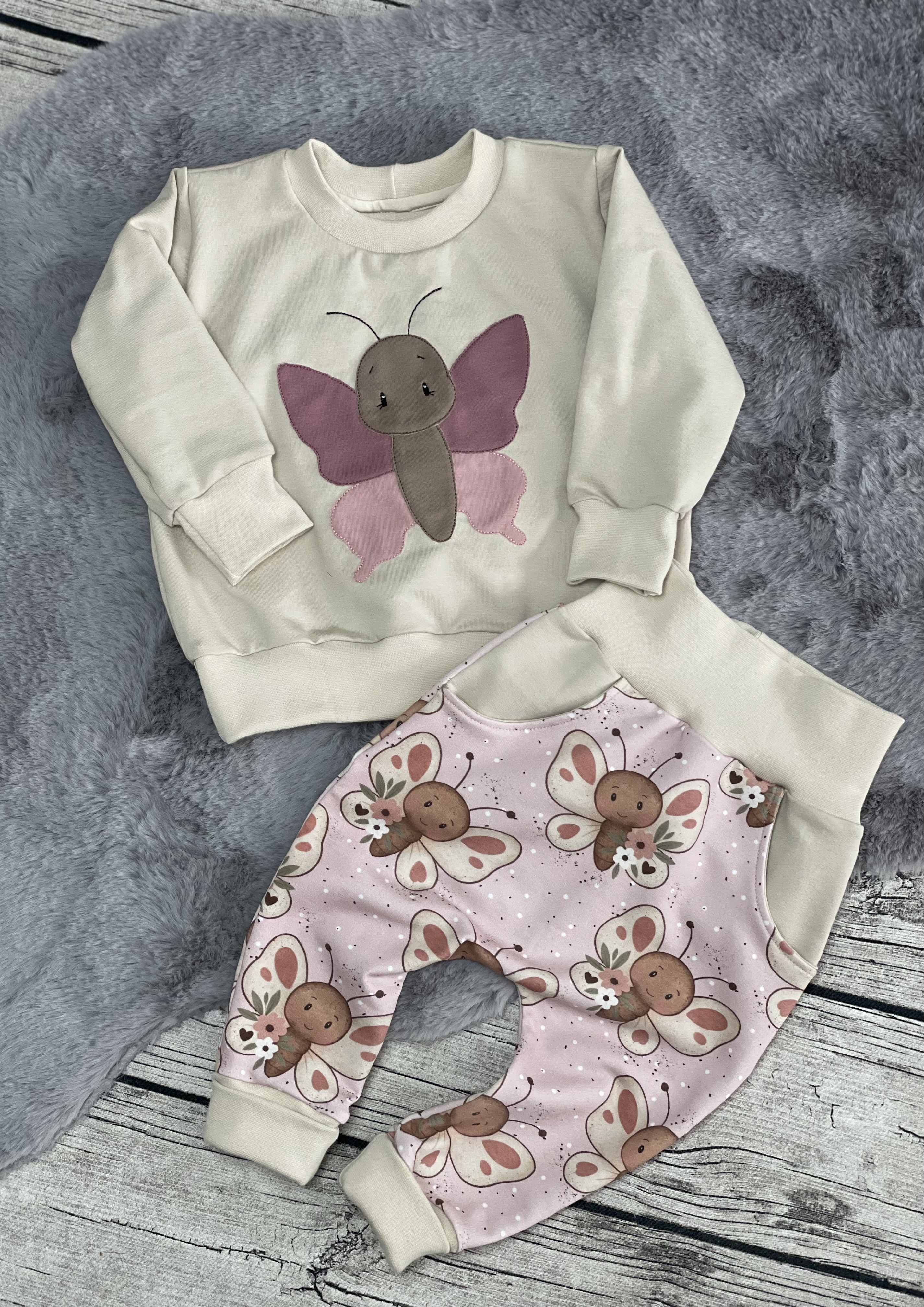 Set „Malu“ Pumphose und bestickter Oversize Sweater