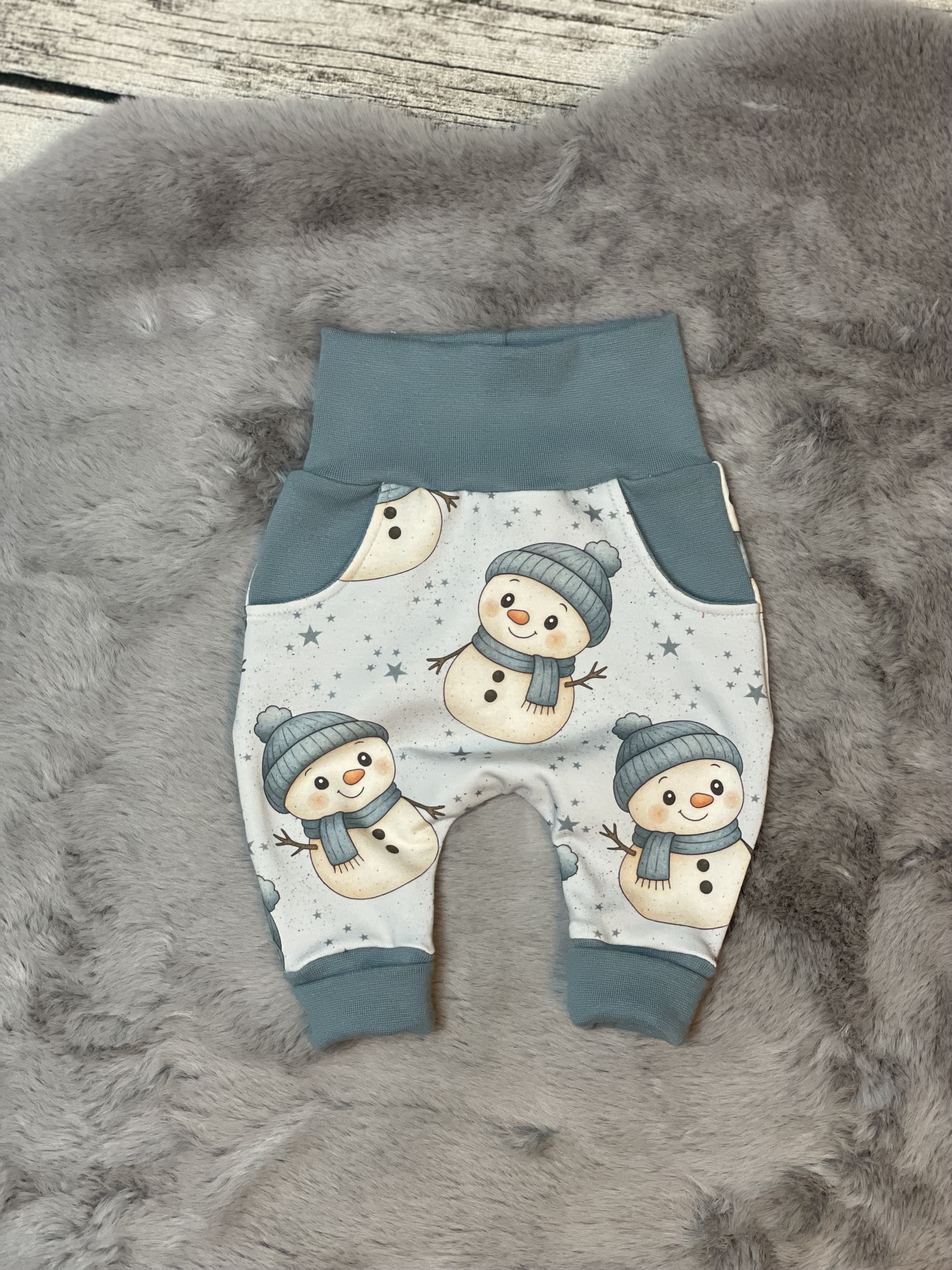 Pumphose Mayla mit Schneemännern (Weihnachten)