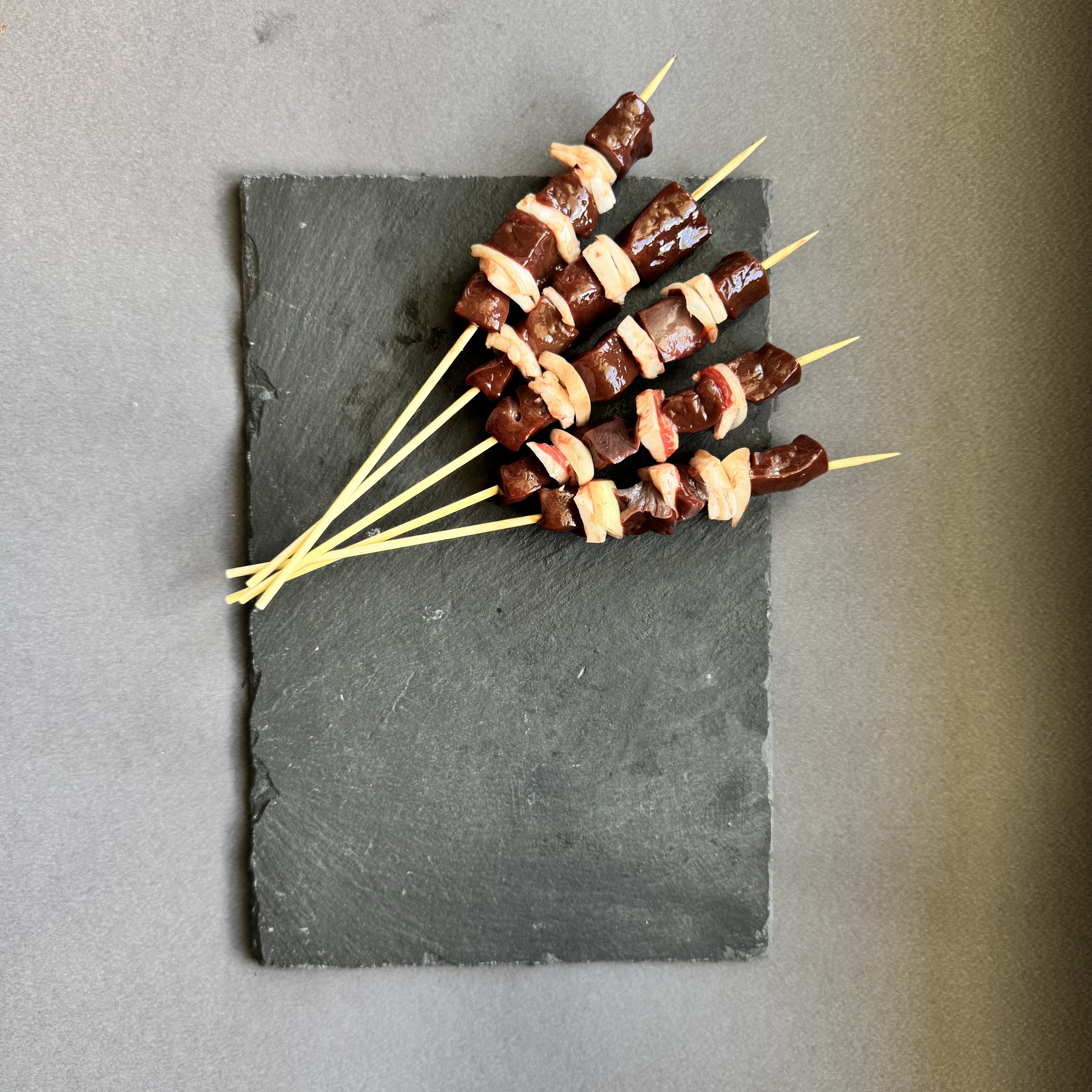 ARROSTICINI DI FEGATO CON CIPOLLA FATTI A MANO 10 PZ