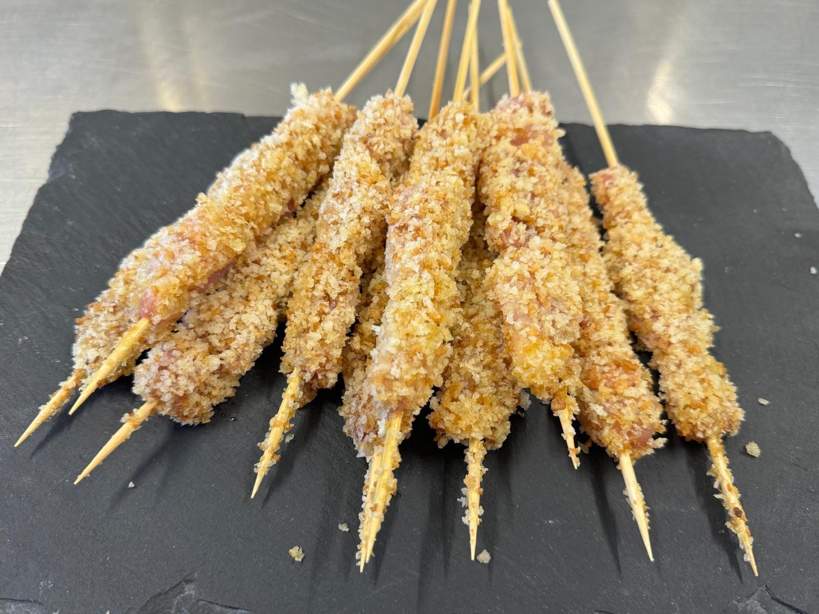 SPIEDINI DI POLLO PANATI FATTI A MANO 20 PZ