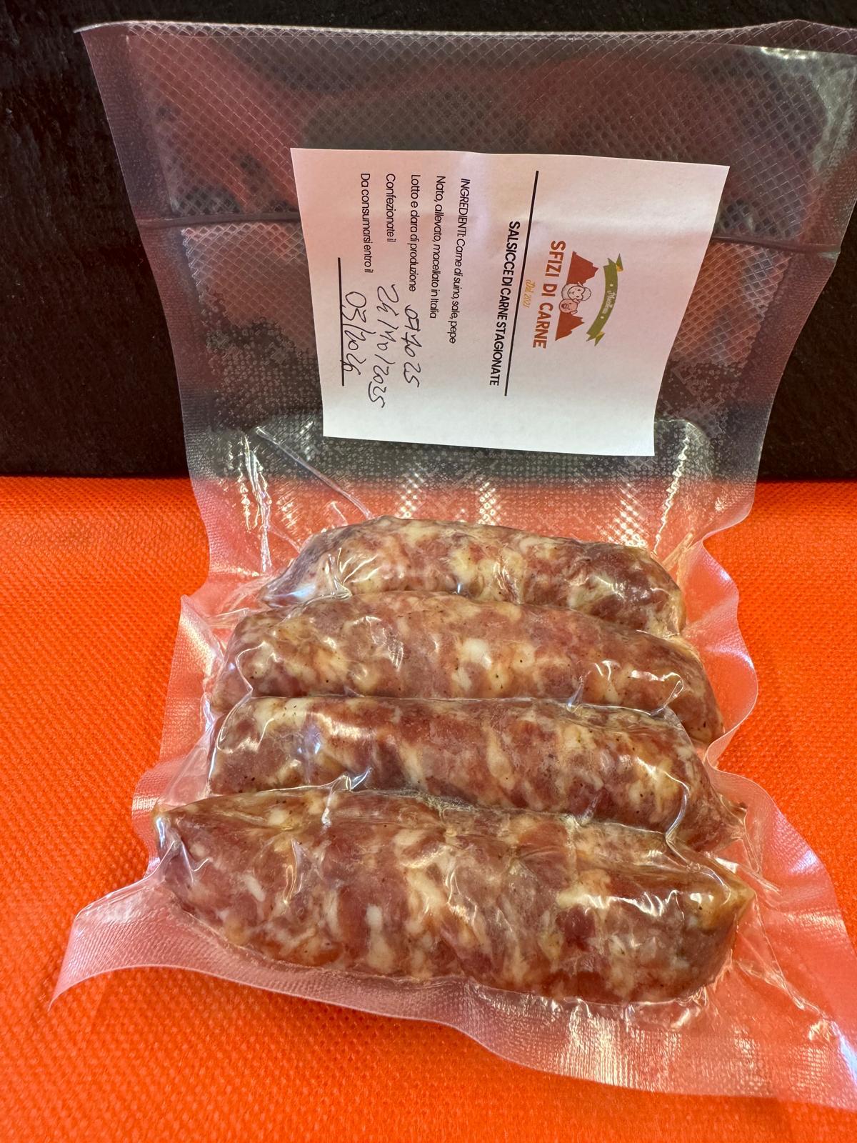 SALSICCE DI CARNE DI SUINO STAGIONATE 4PZ