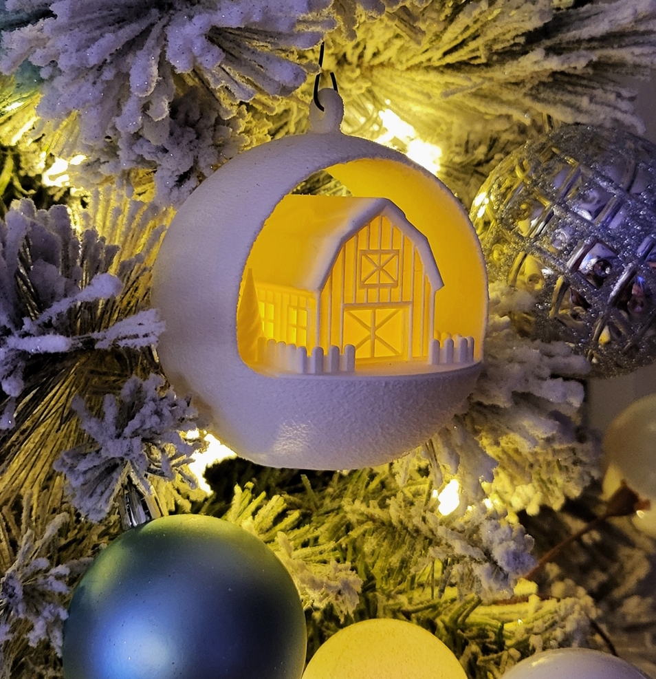 Šviečiantis kalėdinis eglės žaisliukas 