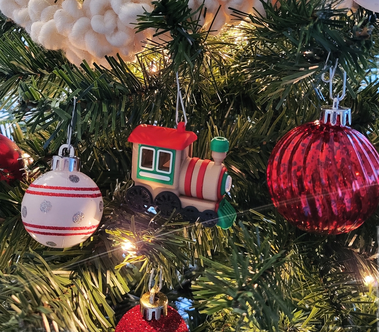Kalėdinis eglutės žaisliukas "Traukinukas"