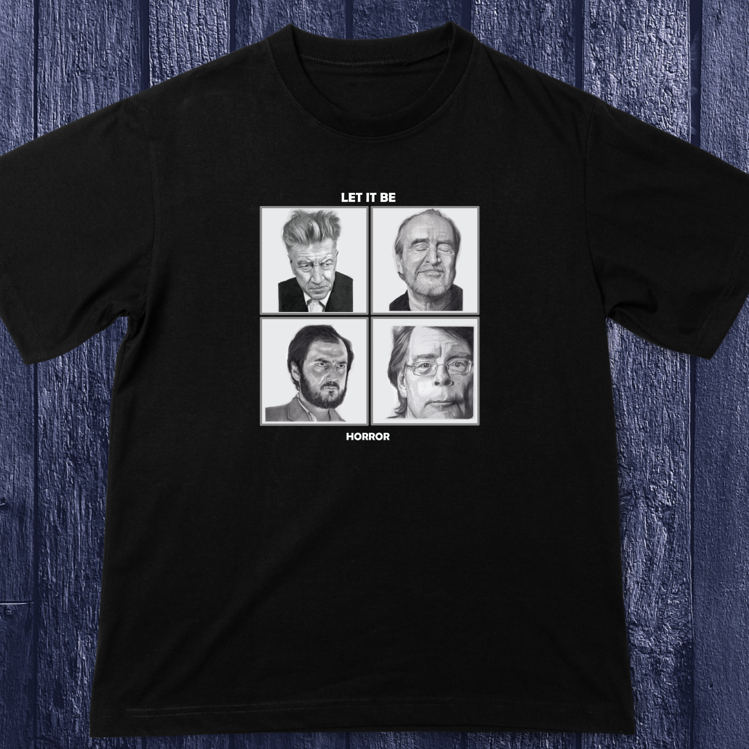 Let It Be Horror Hand Drawn T Shirt Kubrick Lynch Craven King  