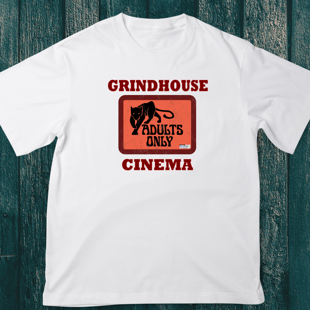 Grindhouse Cinema Restricted Logo Americana Style NC17 T Shirt