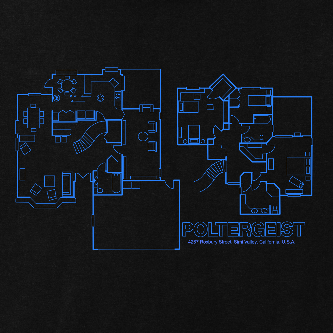 Poltergeist House Blueprint Hoodie
