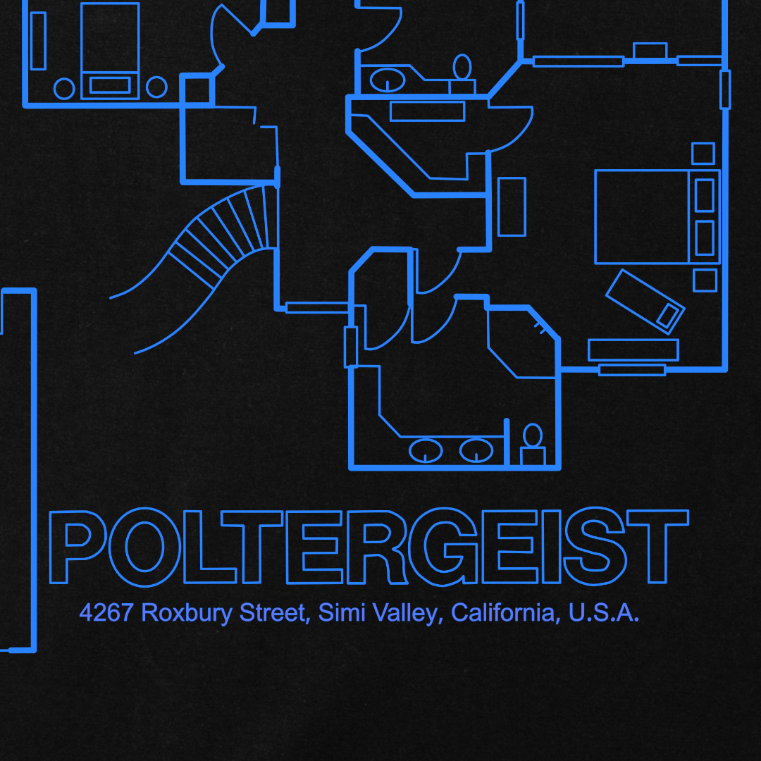Poltergeist House Blueprint Hoodie