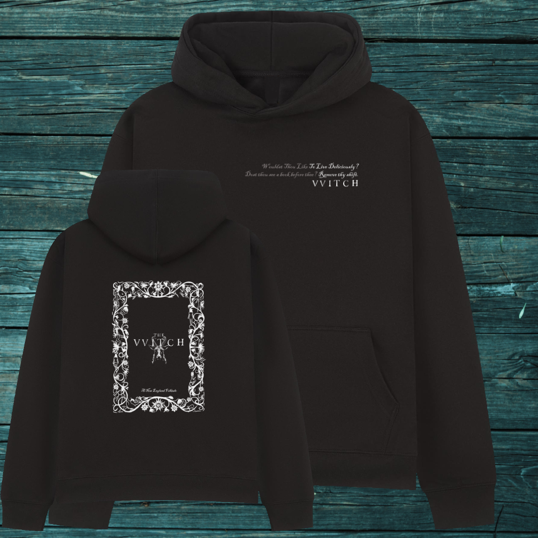 The VVitch Decorative Back & Front Quote Hoodie