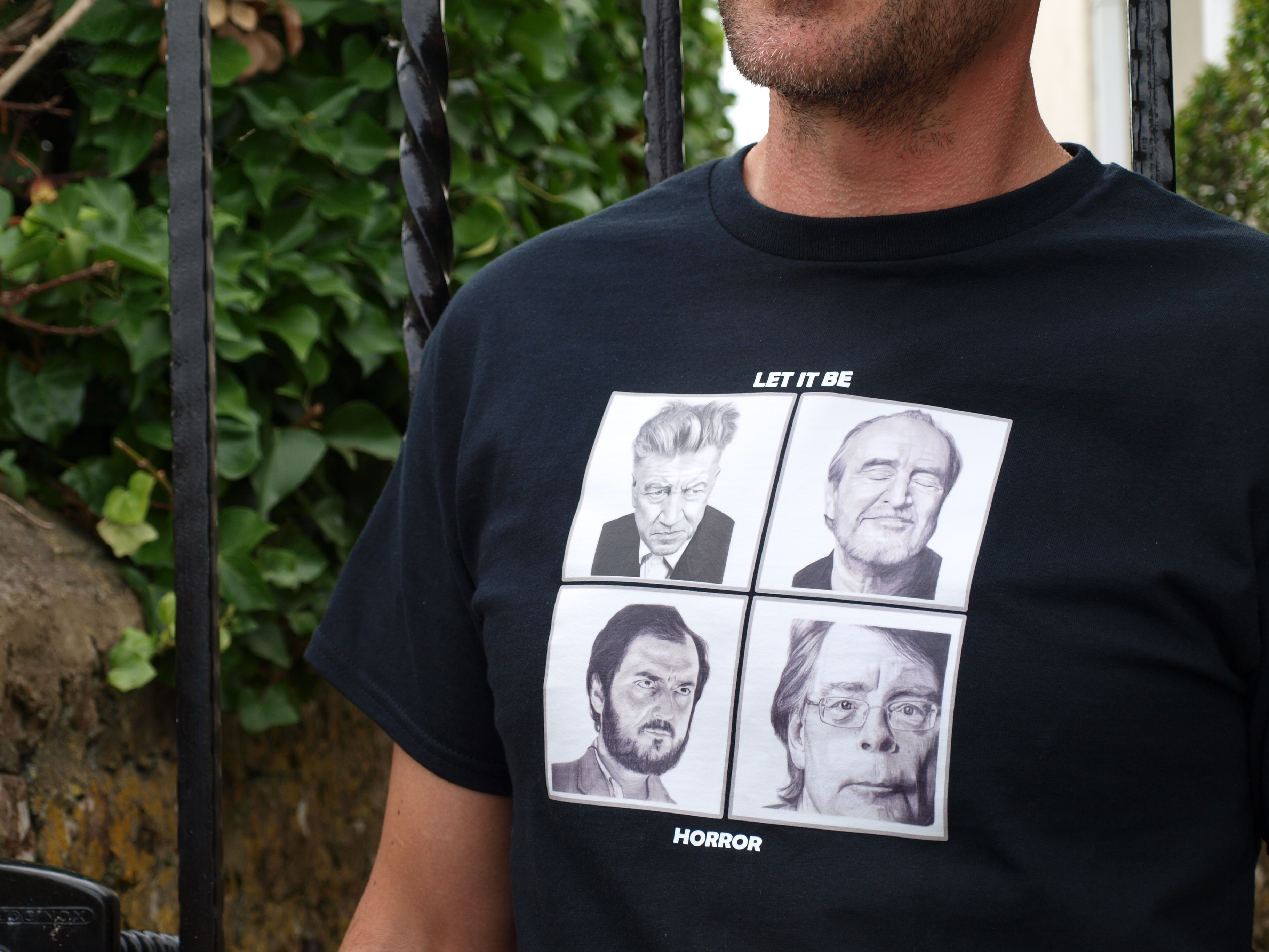 Let It Be Horror Hand Drawn T Shirt Kubrick Lynch Craven King  