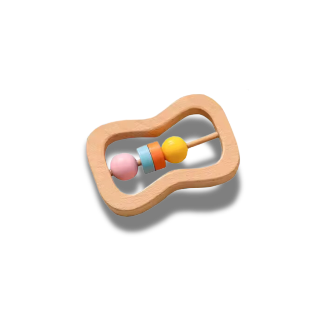 Colorful Wooden Baby Rattle 