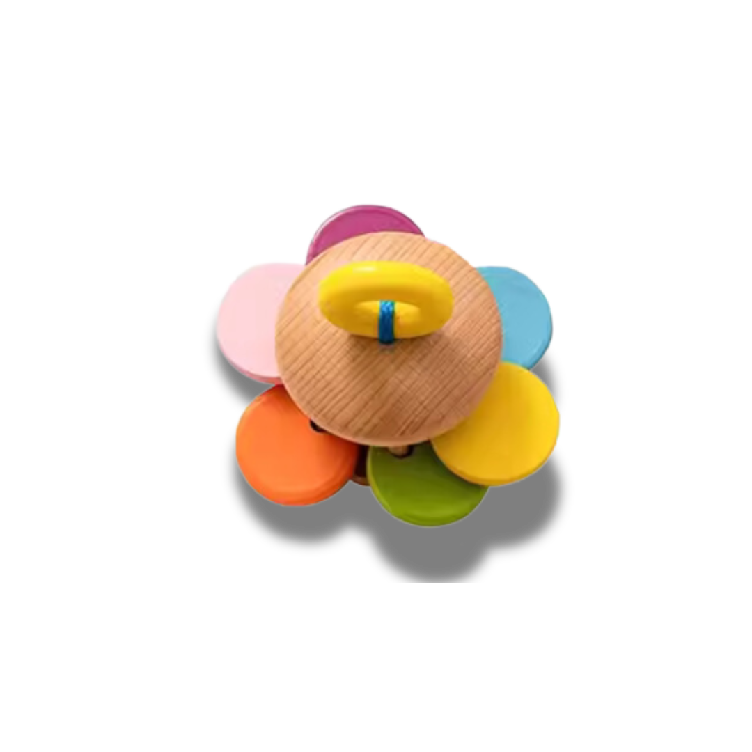 Colorful Wooden Baby Rattle 