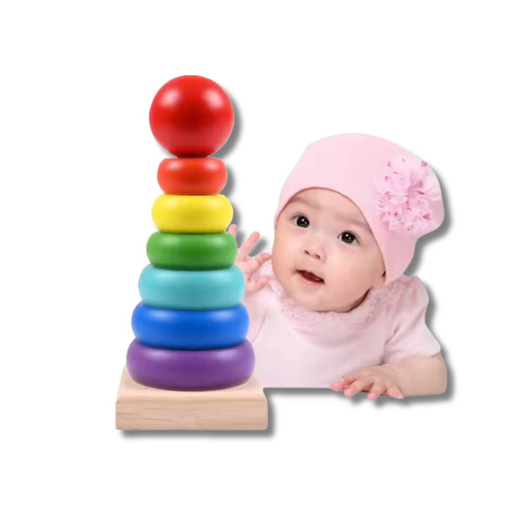 Wooden Rainbow Tower