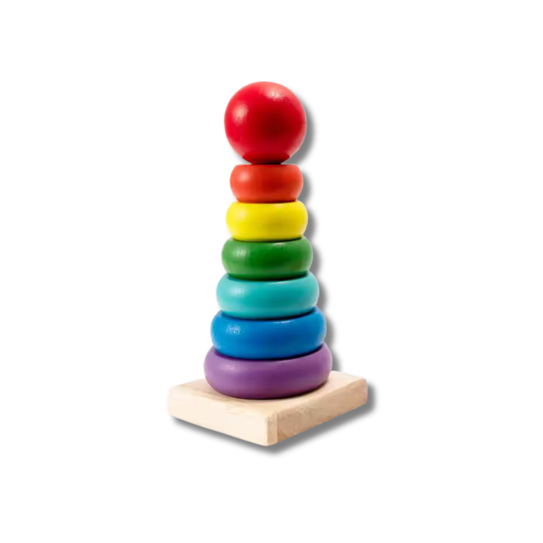 Wooden Rainbow Tower