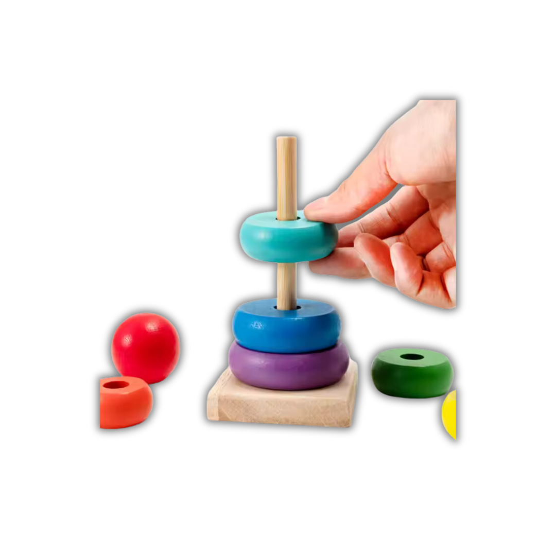 Wooden Rainbow Tower