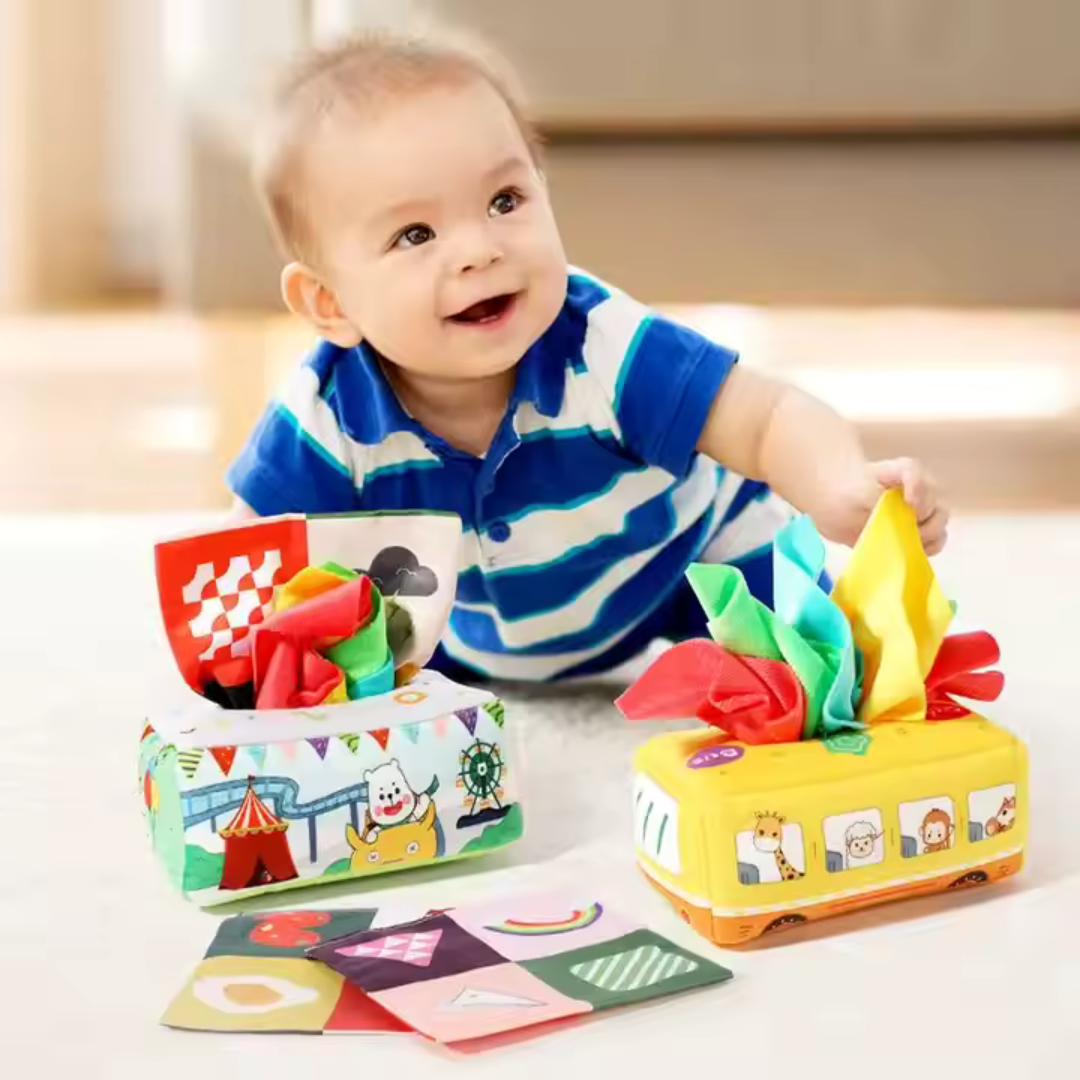 Baby Sensory Tissue Box Toys