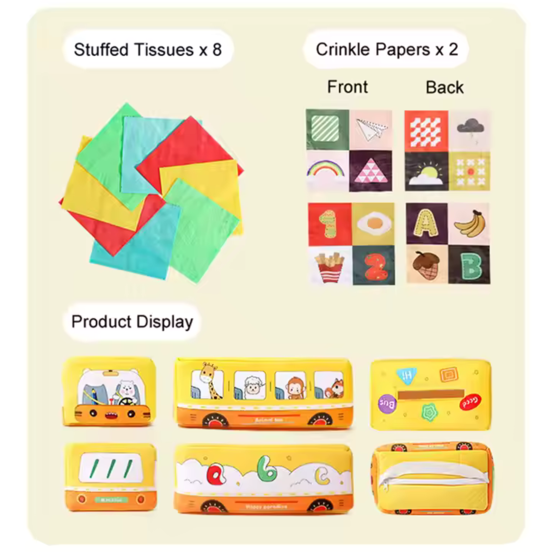 Baby Sensory Tissue Box Toys