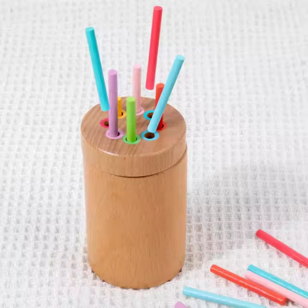 Colorful Wooden Cup Toy
