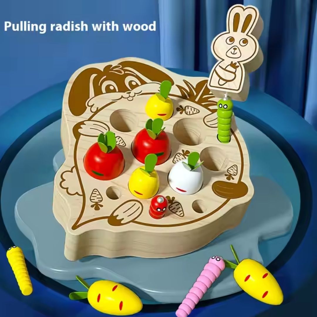 Wooden Radish Pulling Game