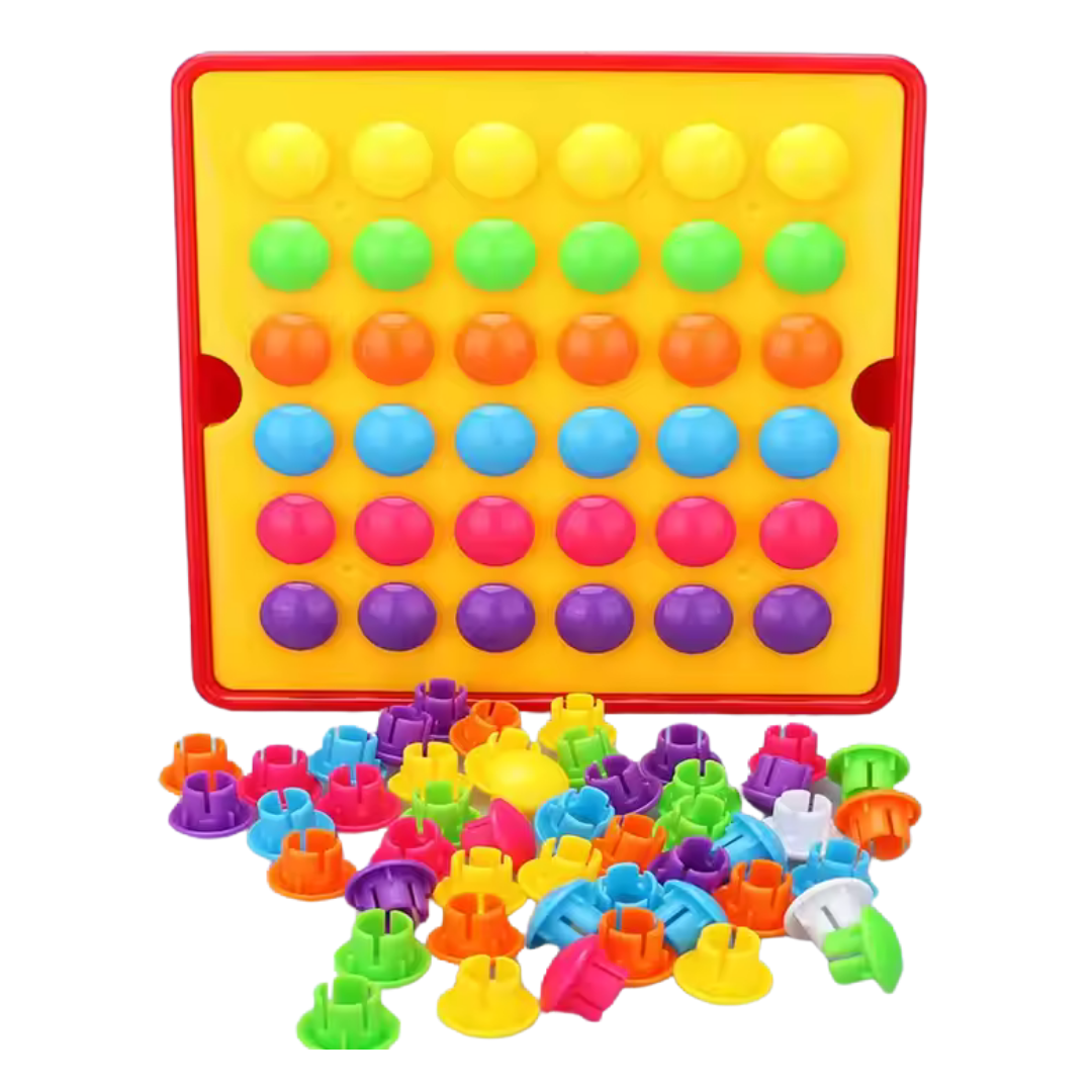 Multicolor Pegboard Toy