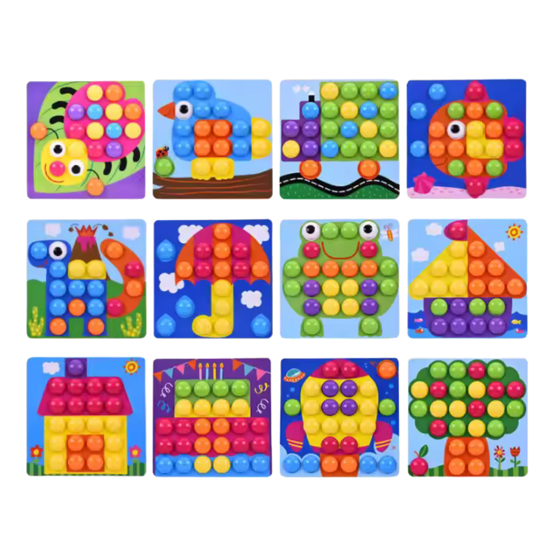 Multicolor Pegboard Toy