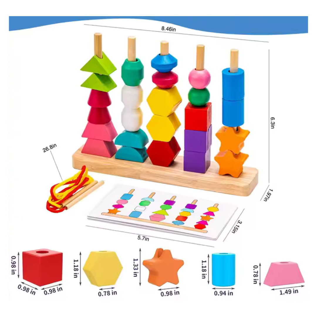 Colorful Wooden Stacking Toy