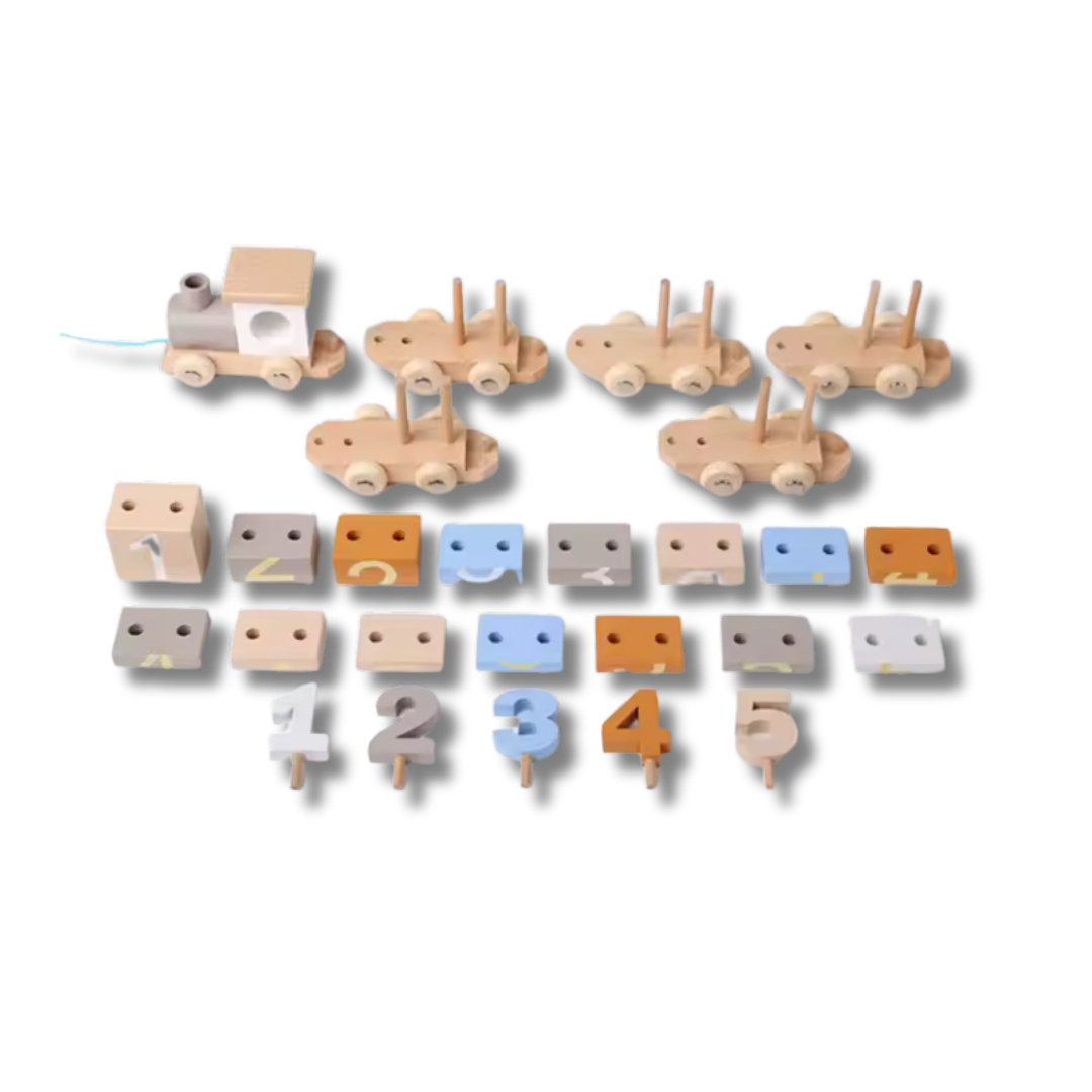 Digital Building Block Set Column Train