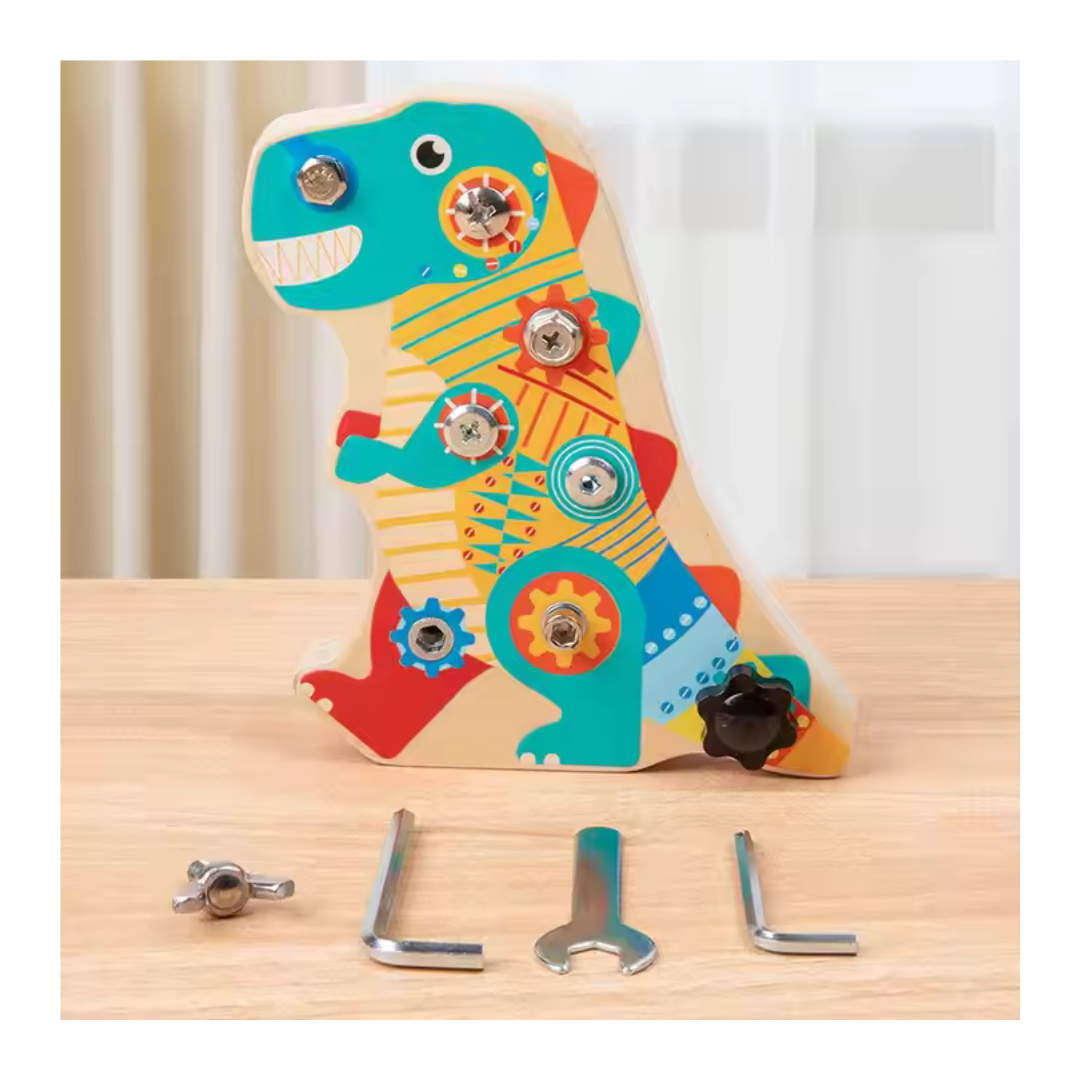 Wooden Dinosaur Activity Toy