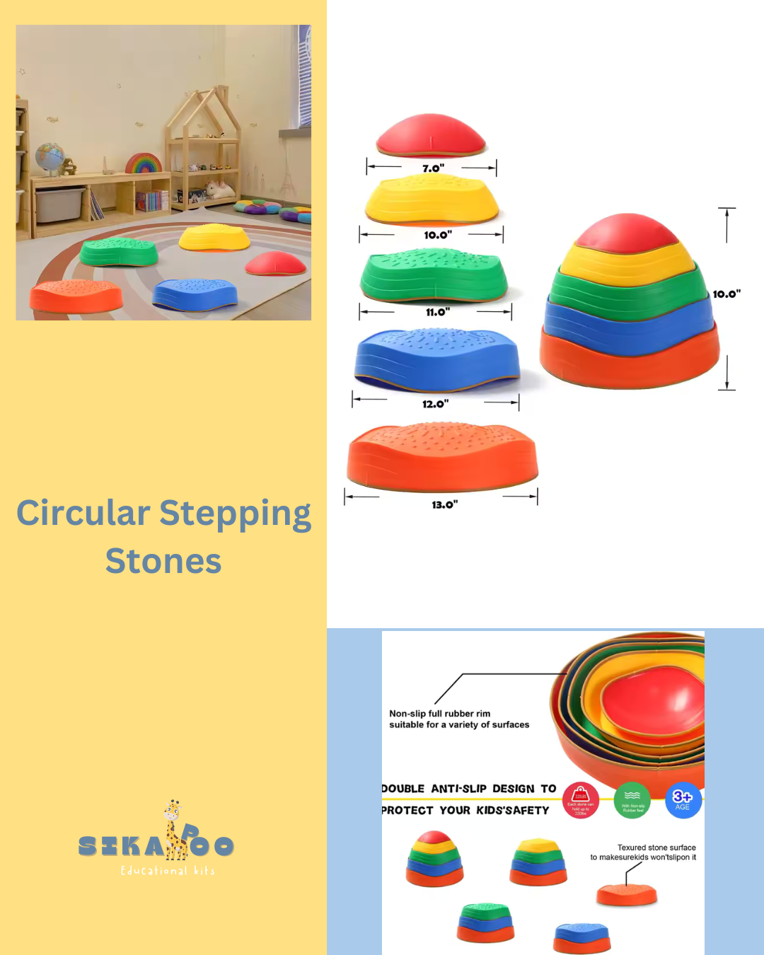 Circular Stepping Stones