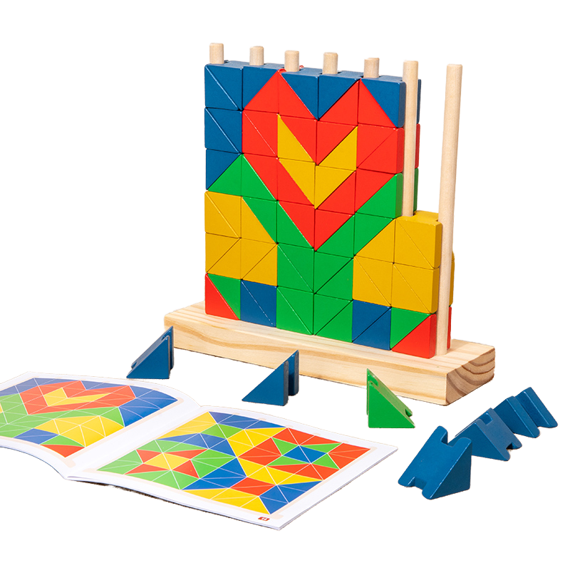 Wooden geometric Building Blocks