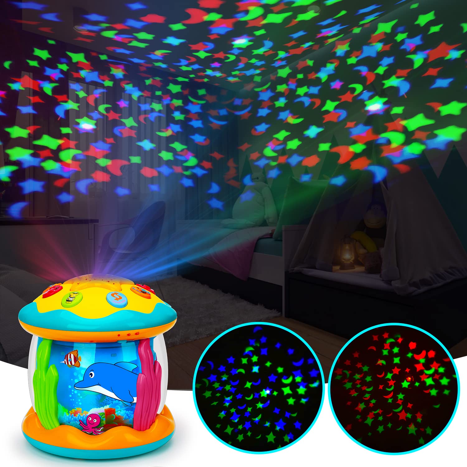 Musical Rotating Aquarium Toy