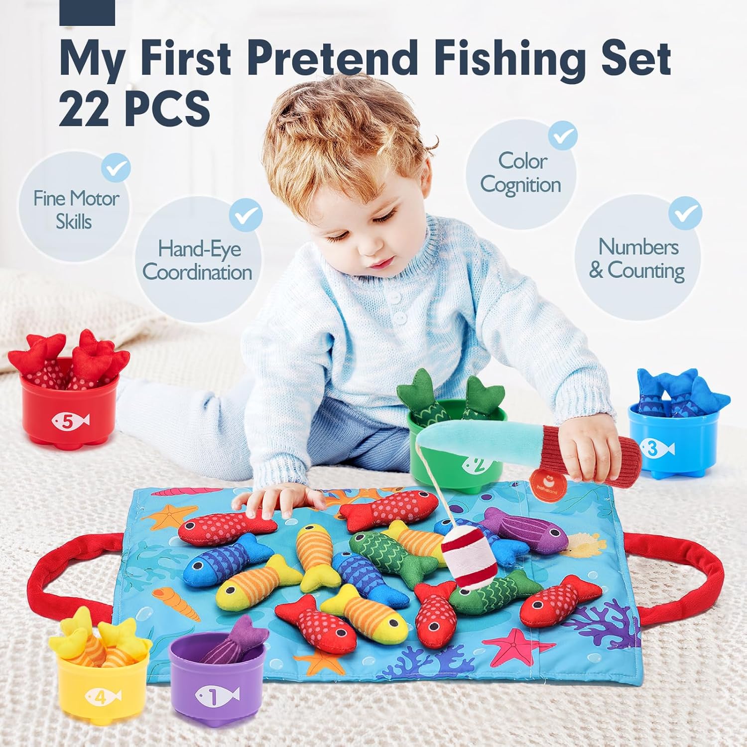 My First Pretend Fishing Set 22 PCS