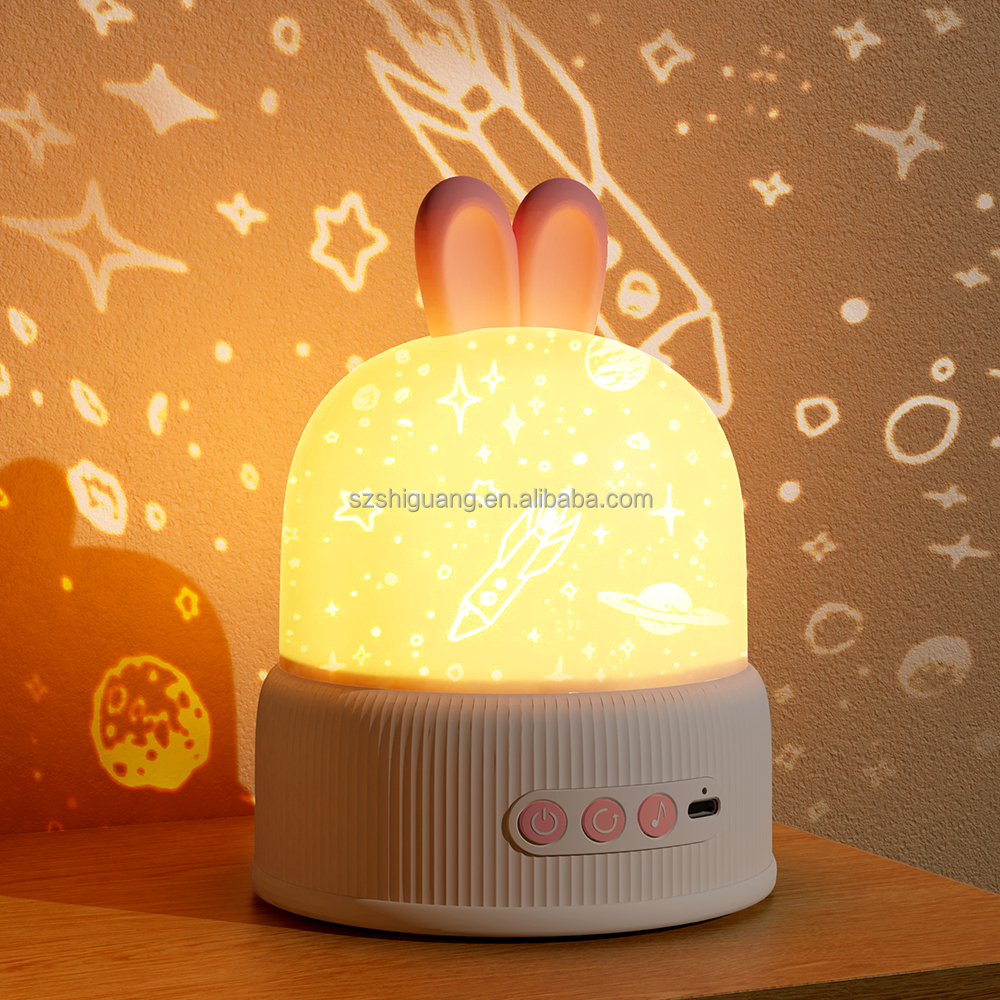 Cute Bunny Night Light Projector