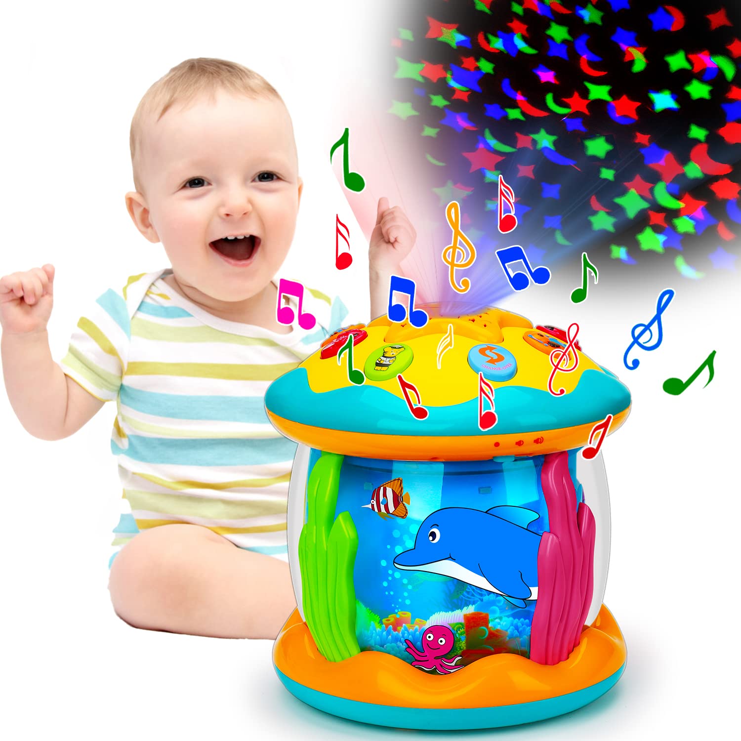 Musical Rotating Aquarium Toy