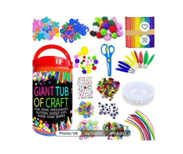 Giant Tub of Craft Supplies